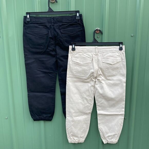 Girls' Stretch Woven Jogger Pants Jeans 2-Pack Size L 10/12 Plus - Picture 3 of 10